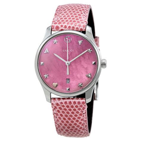 gucci mother of pearl women& 39|Gucci watch interchangeable rings.